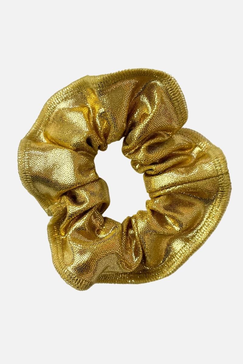 Gold Scrunchie - simple - Quatro Gymnastics UK