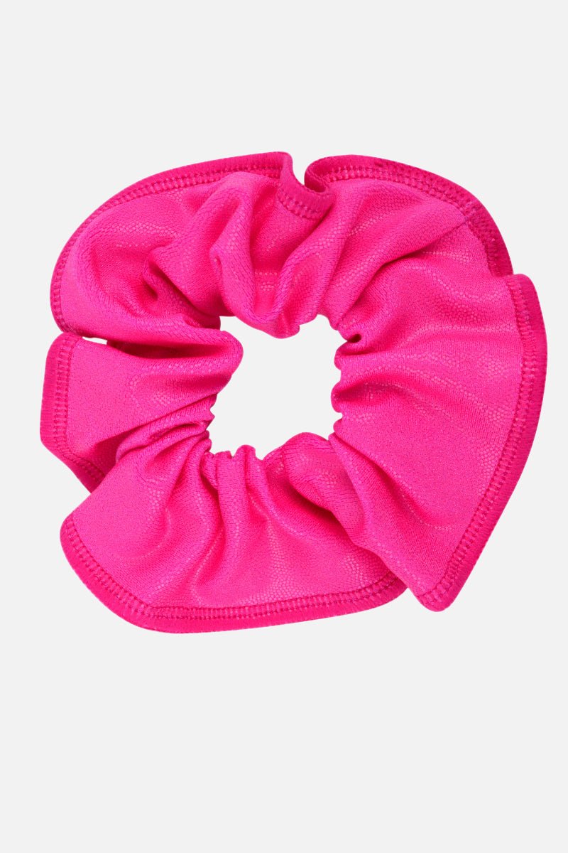 Neon Pink Scrunchie - simple - Quatro Gymnastics UK