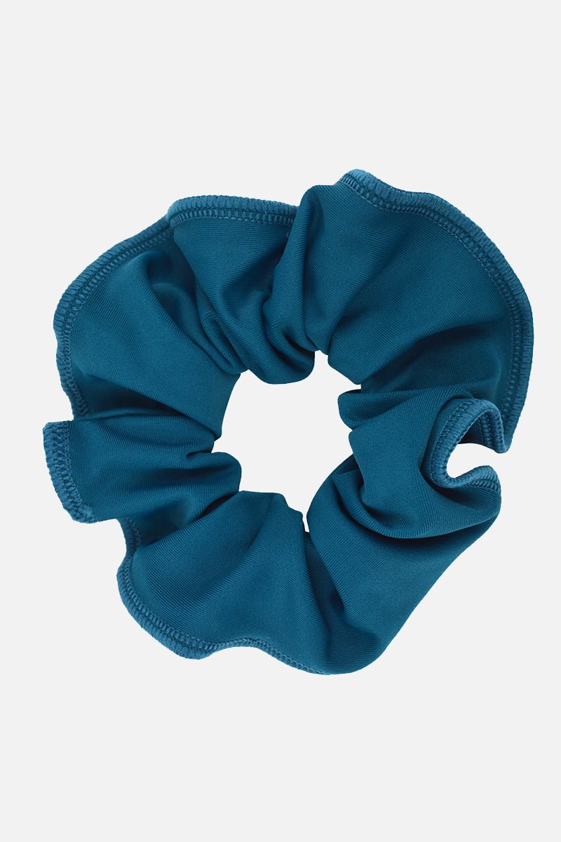 Alpine Green Lycra Scrunchie - simple - Quatro Gymnastics UK