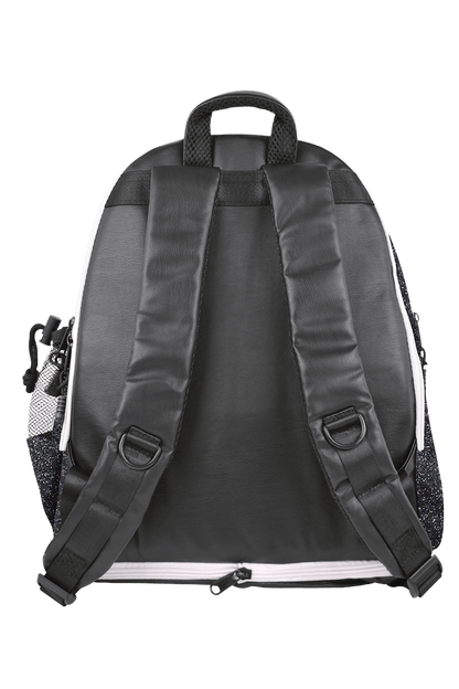 Black Glitter Backpack - simple - Quatro Gymnastics UK