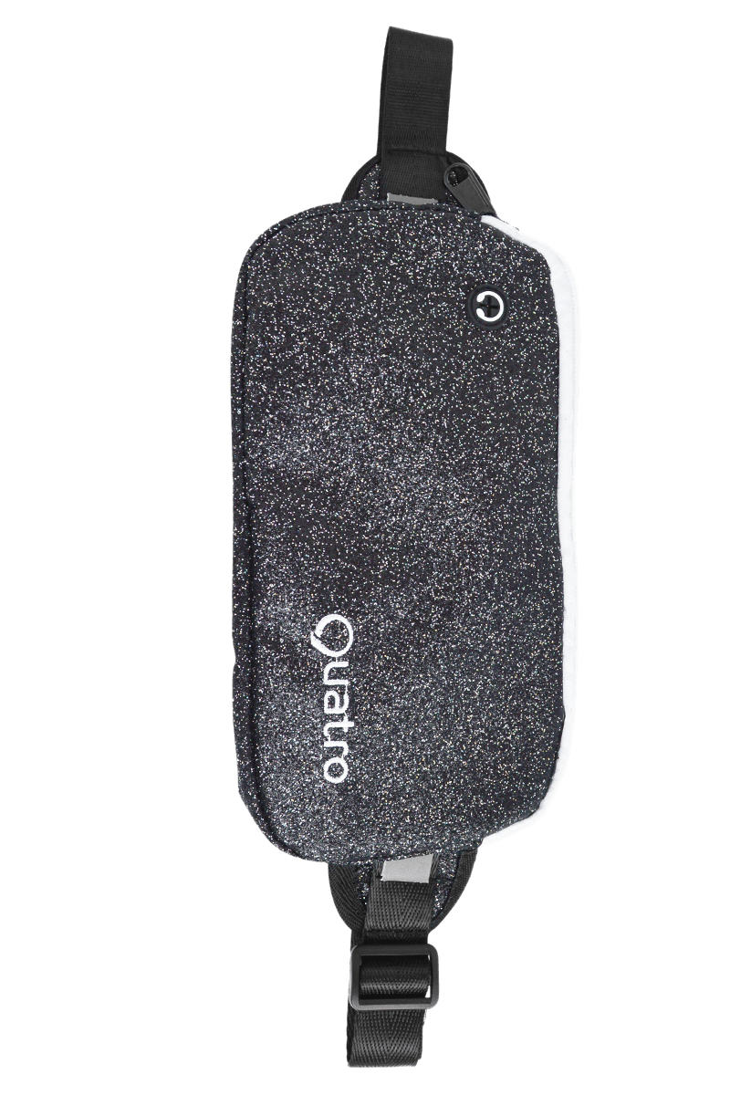 Black Glitter Backpack - simple - Quatro Gymnastics UK