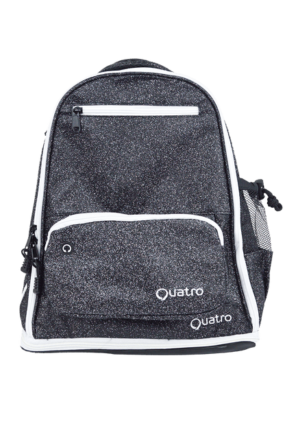 Black Glitter Backpack - simple - Quatro Gymnastics UK