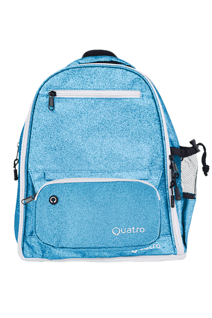 Blue Glitter Backpack - simple - Quatro Gymnastics UK