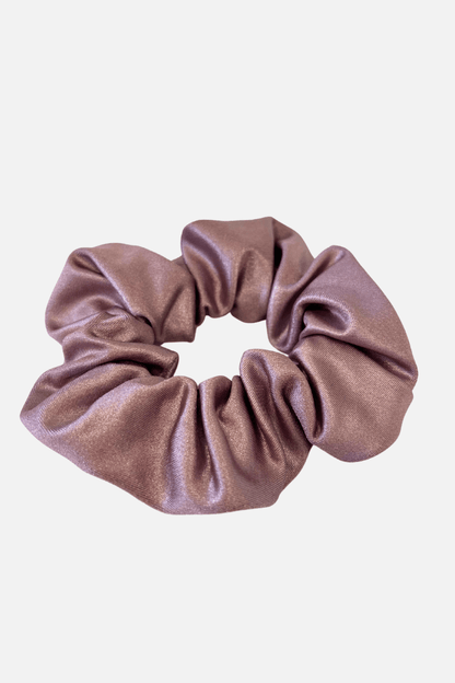 Blush Wet Look Scrunchie - simple - Quatro Gymnastics UK