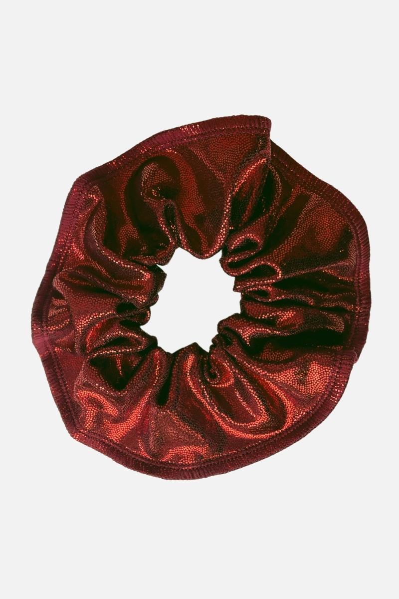 Burgundy Scrunchie - simple - Quatro Gymnastics UK