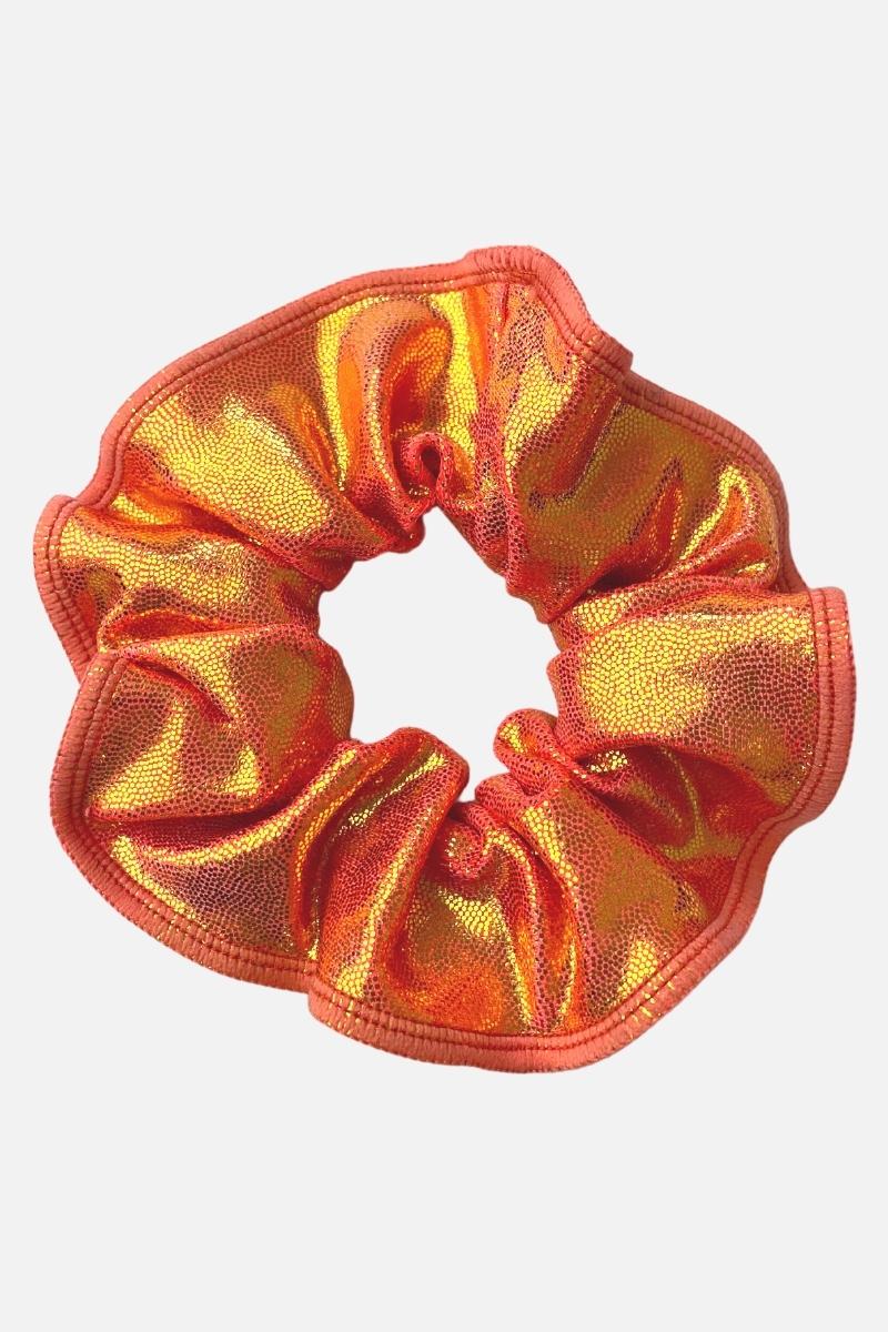 Copper Coral Scrunchie - simple - Quatro Gymnastics UK