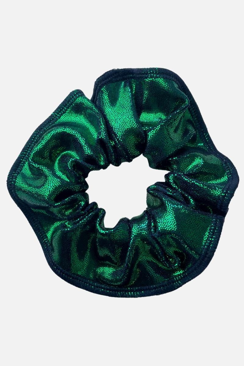 Navy Kelly Green Scrunchie - simple - Quatro Gymnastics UK