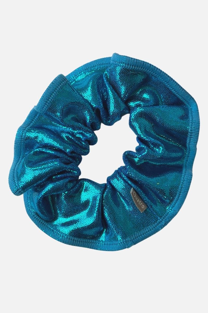 Ocean Blue Scrunchie - simple - Quatro Gymnastics UK