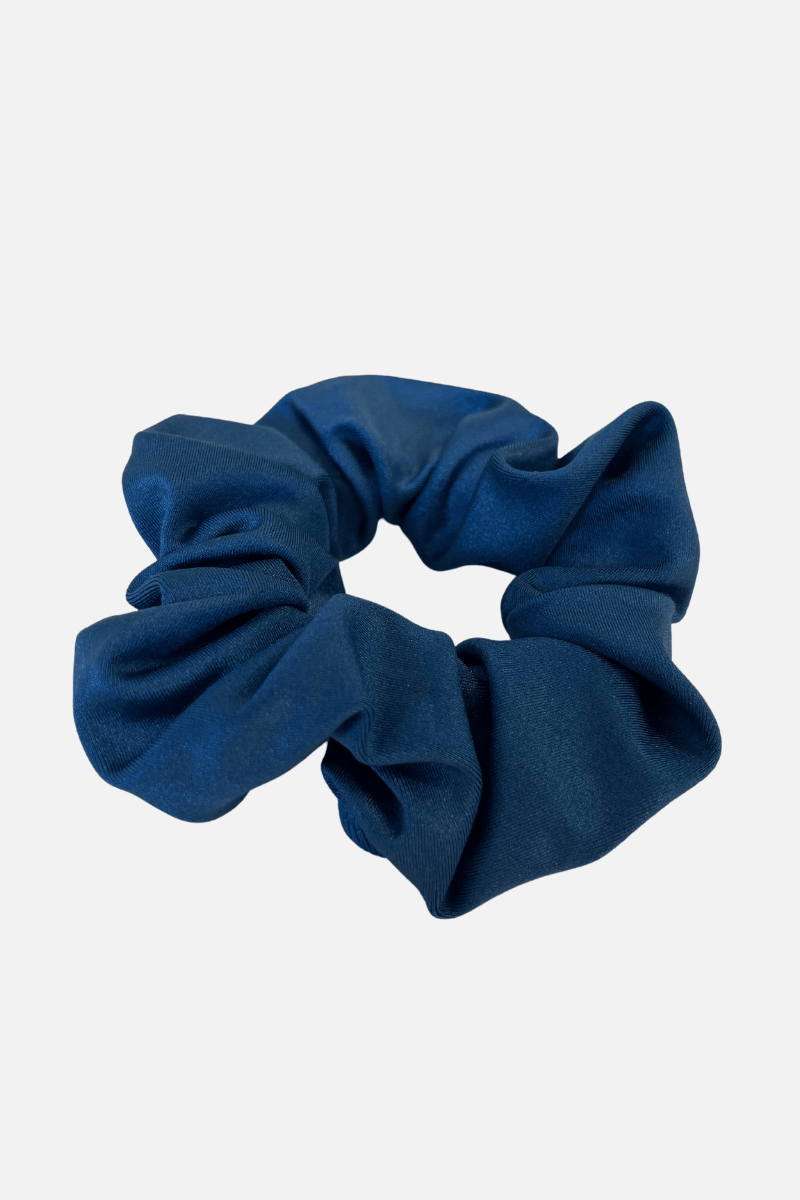 Ocean Wet Look Scrunchie - simple - Quatro Gymnastics UK