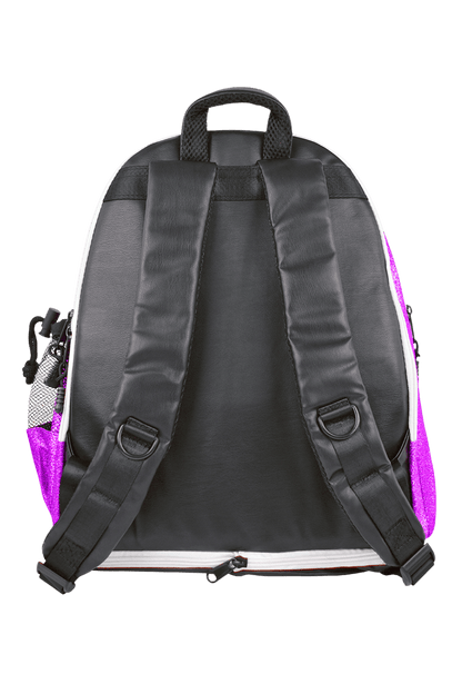 Purple Glitter Backpack - simple - Quatro Gymnastics UK