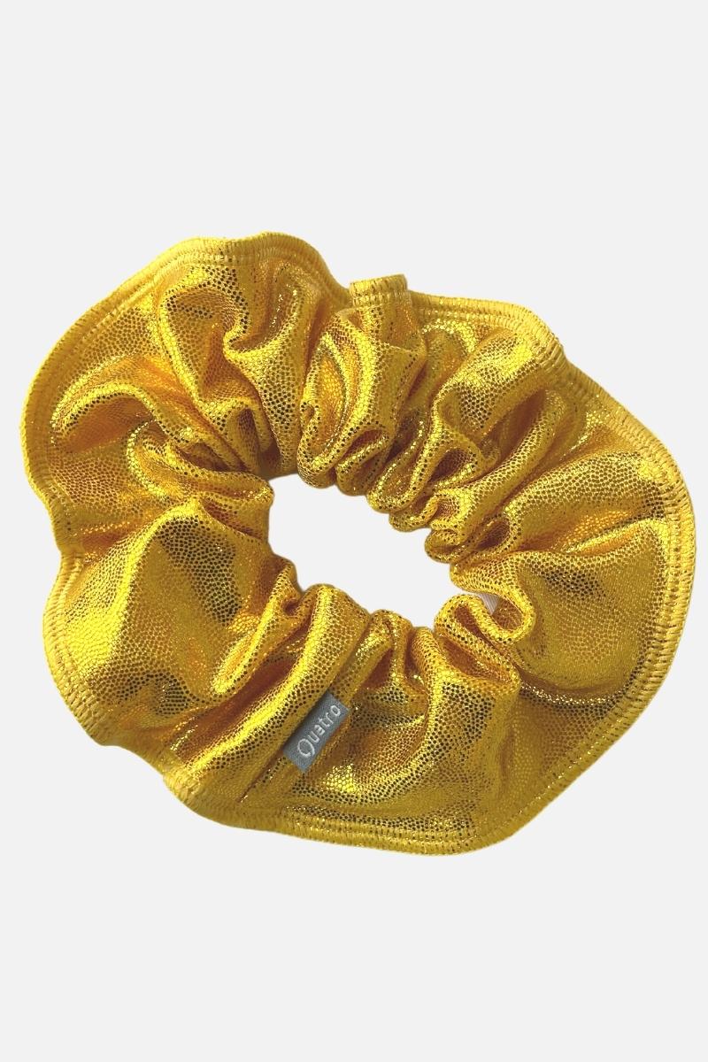 Yellow Scrunchie - simple - Quatro Gymnastics UK